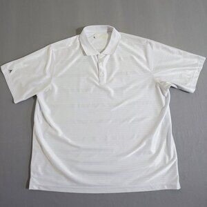 Antiqua Golf polo shirt men's size XXL white colour stripes pattern active wear